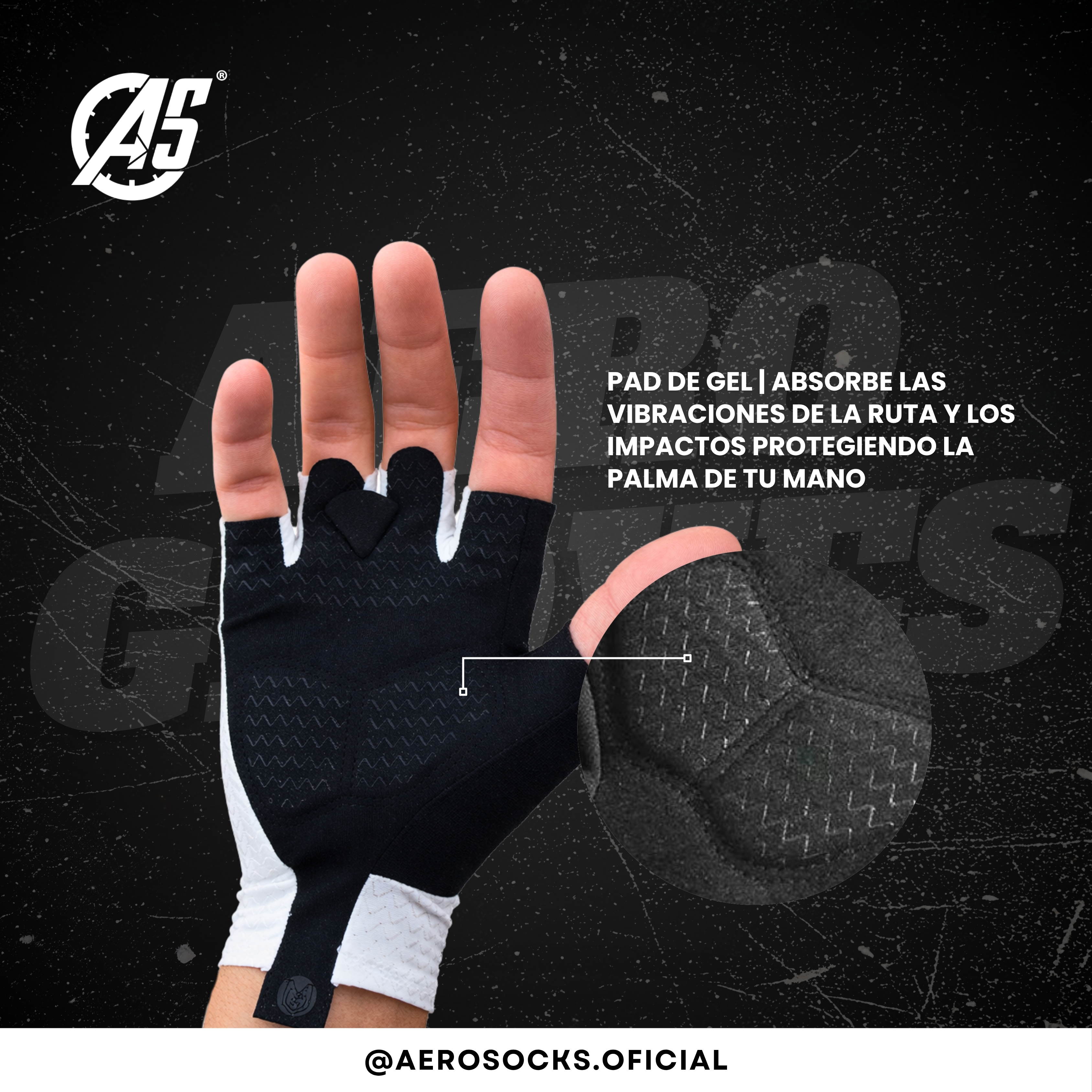 Guantes Aero Socks® White